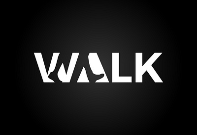 Walk Logo sign blue