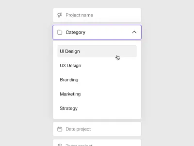Inputs 💥 black clean daily dailyui design figma gray icon input minimal poland purple search ui uiux ux white