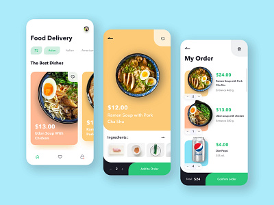 Food Delivery app design app ui ux