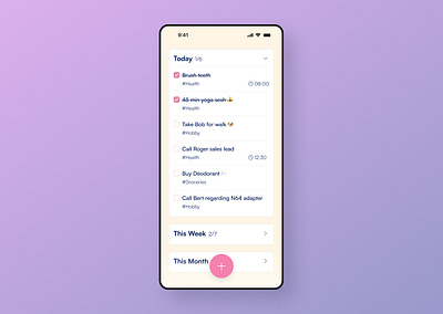 DAY 042 / TO-DO LIST checklist daily ui happy hues happyhues interface mobile to do todo ui