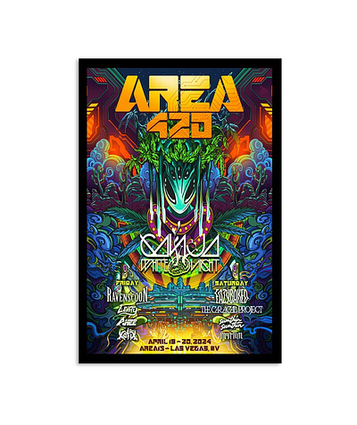 Area 420 Shows At Area15 Las Vegas, NV April 19 & 20 2024 Poster