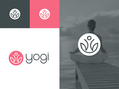Logo Design for a Yoga Instructor adobe illustrator adobe photoshop brand identity branding elegant logo geometric logo graphic design logo logo design minimalist logo modern logo visual identity yoga logo