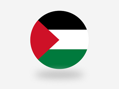 Palestine Flag Icon graphic