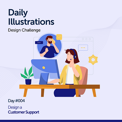 Customer Support - SVG illustration design freesvg graphic design illustration svg svg illustration ui vector