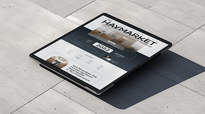 Haymarket Building branding building coworking real estate design ui web website