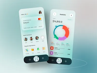 Mobile Banking App - Daily UI 007 app banking dashboard design finance internship job mobile app ui uiux web