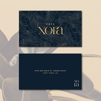 Cafe Xora Business Cards