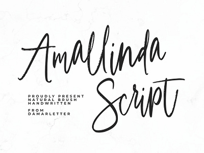 Amallinda script Handwriting 3d animation branding design font graphic design identity illustration lettering logo motion graphics type typography ui