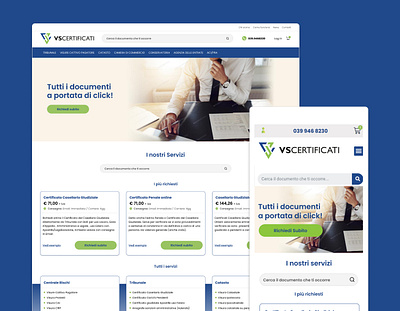 VSCertificati - Web Design layout ui web design wordpress