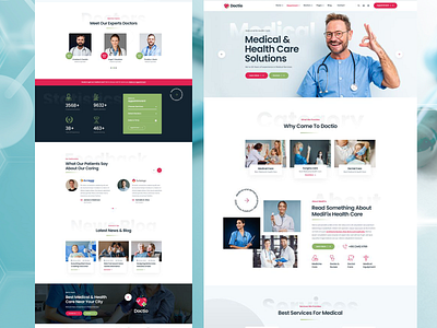 Medical Healthcare web design healthcare landing page web page website