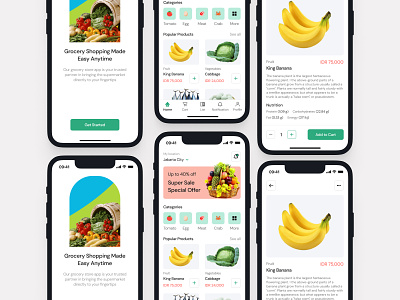 Instacart - Food Store | Redesign app clean design e commerce app figma food food app foodie healthy interface ios market minimalism mobile mobile app redesign store ui uiux ux