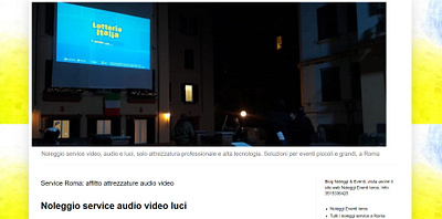 Service audio video Roma noleggi service service audio service audio video service roma service rome service video website audio website video