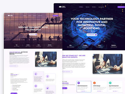 CIEl Website Design design it it company marketing ui website