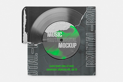 Vinyl Record Mockup 3d audio branding cover disc gramophone melody mockup music packaging mockup psd template record record mockup retro vintage vinyl vinyl disc vinyl mockup vinyl record