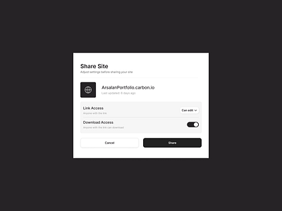 Share Site - UI Card app design design figma graphic design ui uiux ux