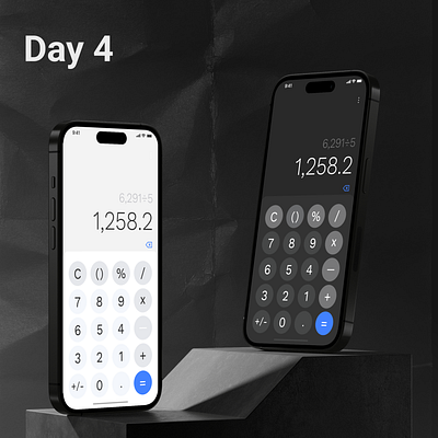 Daily UI #004 | Calculator 100daychallenge app calculator challenge dailyui design figma ui