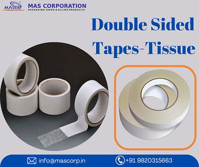 Double Sided Tapes- Tissue: Mas Corporation double side tapes double sided tapes tissue mas corporation