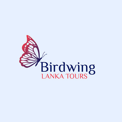 Birdwing Lanka Tours Logo Design branding design graphic design illustration logo vector