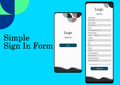 Simple Sign In Form branding ui