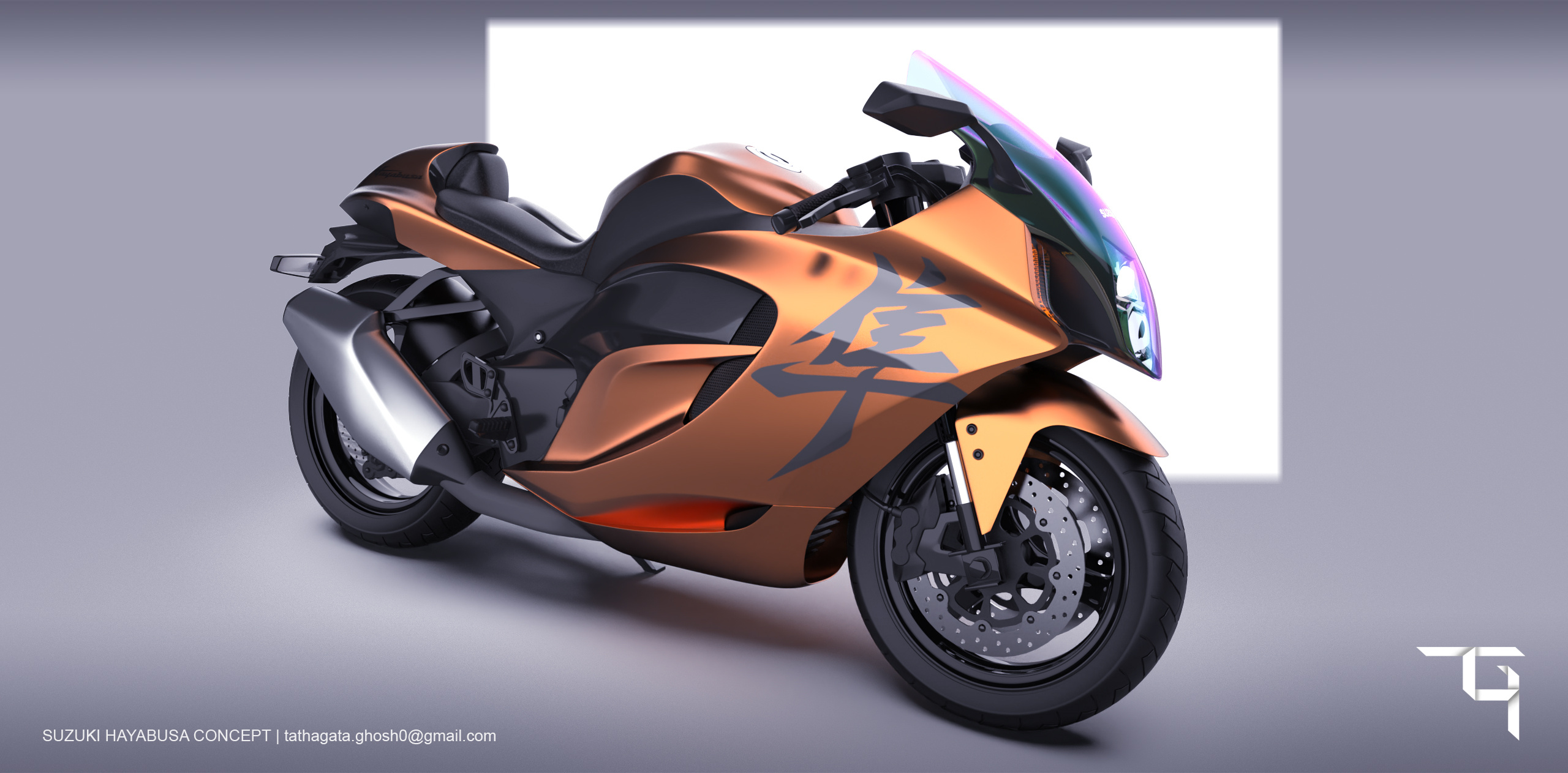 Suzuki Hayabusa Concept 3d automotive bikes cars concept design hayabusa illustration industrial design motorbike motorcycle photoshop product design render rendering subd superbike suzuki trends visualization