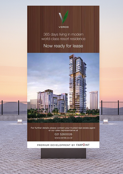 VERDE Apartment billboard marketing collateral print design