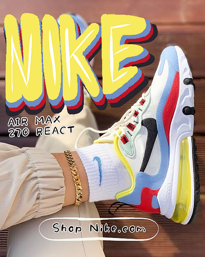 Desain Poster Nike graphic design