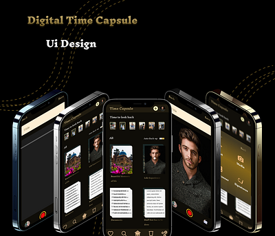 Digital Time Capsule behance collectui design landing page design ui ui challenge ui design ui inspiration ux uxui design