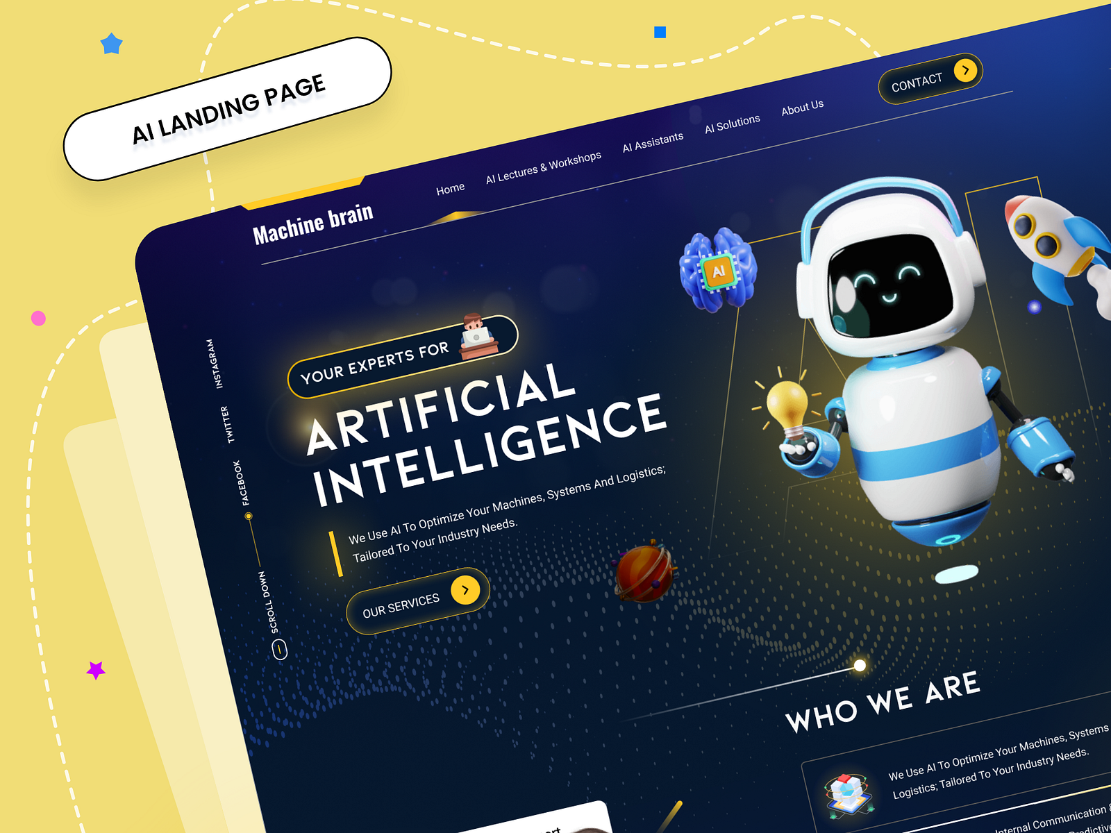 AI Landing Page By Sarwar Abbas On Dribbble ai-landing-page-by-sarwar-abbas-on-dribbble