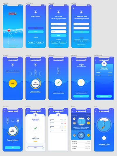 Fishing App UIUX mobile uiux