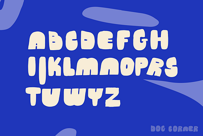 Dog Corner - typography brand character design identity lettering logo minimal typography