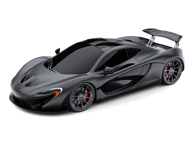 McLaren P1 3d black blender car coupe cycles design mclaren p1 render vehicle