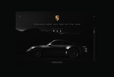 Daily UI Challenge #03 ; Porsche what's the main focus design porsche ui uxui