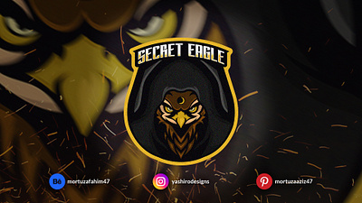 Eagle Gaming Mascot Logo Design Twitch/YouTube/eSports/Sports awesome branding creative eagle esports game gaming graphic design logo logocreate logomaker mascot premium professional promotion team text twitch typo ultimate