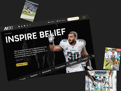 Ingold Companies - Web Design athlete athletic football football website graphic design home page miami miami dolphins nfl sport sports sports website sporty ui ux ux ui web web design website website design