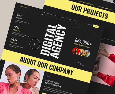 Digital Agency Design agencydesign creative landing marketingdesign ui ux website