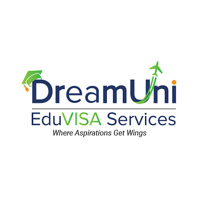 DreamUni Edu VISA Services Logo Design logo design