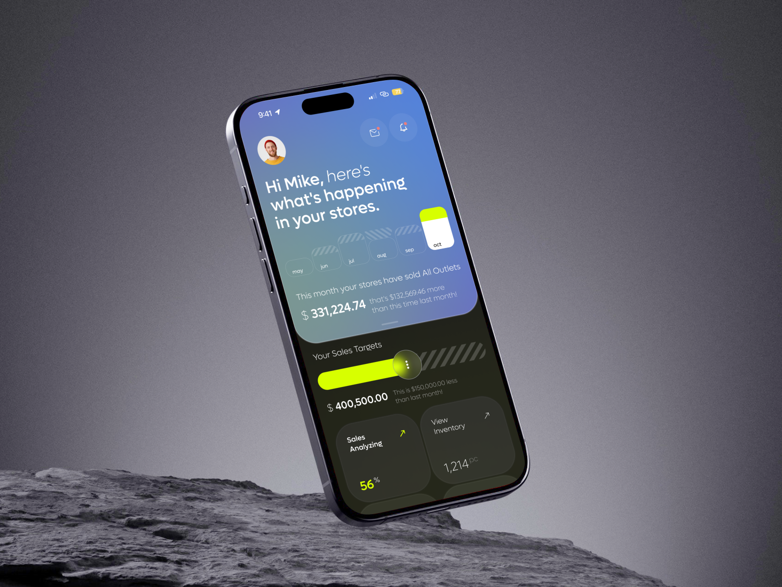 Salesforce CRM - Sales Analytics Platform analytics app app design automation b2b business chart crm dashboard design ios mobile mobile app product design saas sales sas software ui ux