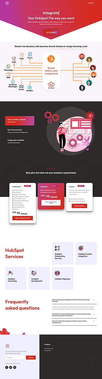 MASA Website Design website design