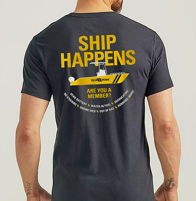 Ship Happens apparel branding tshirt design