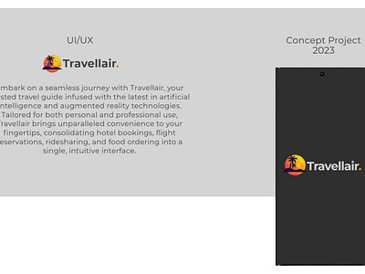 Travellair - The Tourist App agumented agumented reality ai andriod app artificial intellegence branding flight booking app food delivery app graphic design hotel booking app illustration logo mobile app ride booking app tourist traveller app travelling typography ui ux