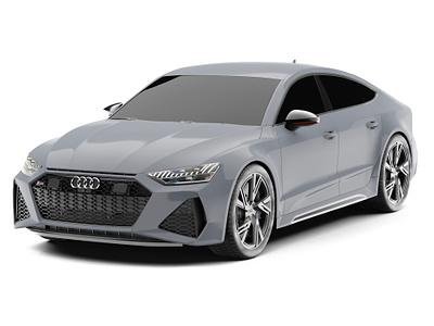 Audi RS7 3d audi blender car cycles design grey render rs7 vehicle