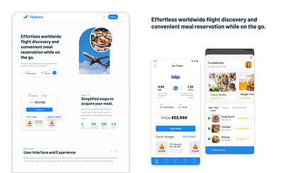 Add a meal while travelling on the flight ui ux