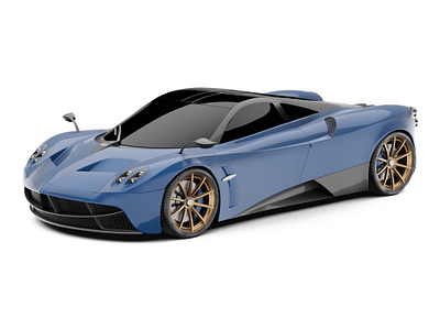 Pagani 3d blender blue car carbon coupe cycles design pagani render vehicle