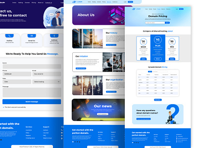 Domain Pricing Website Design! domain figma figma design graphic design hosting hosting website landing page landing page design ui ui design uiux user experience user interface ux ux design web web design website website design