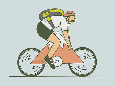 MOUNTAIN BIKER artist biker cyclist design drawing graphic design illustratingpeople illustration illustrator mountain moutainbiker outdoor illustration peopledrawing
