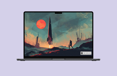 4K Rocket Wallpaper for Desktop design desktop graphic design iphone macbook mars rocket space wallpaper