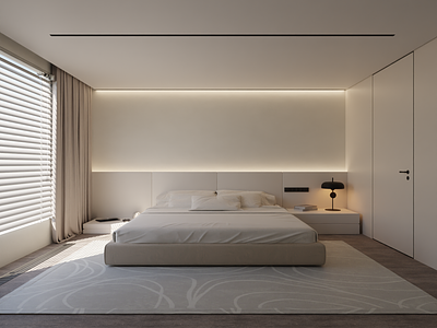 Bedroom 3d bed bedroom blender cycles design interior light render room