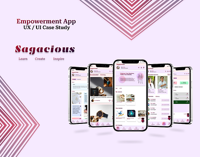 EMPOWERMENT APP UX/UI CASE STUDY behance capstone project case study collectui design landing page design ui ui app design ui design uiux case study uxui design