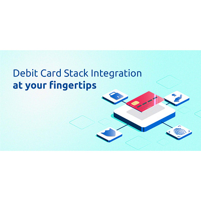 Blog Banner (Debit card integration) 2.5d banking branding debit card fintech graphic design illustration isometric portfolio tech visual design