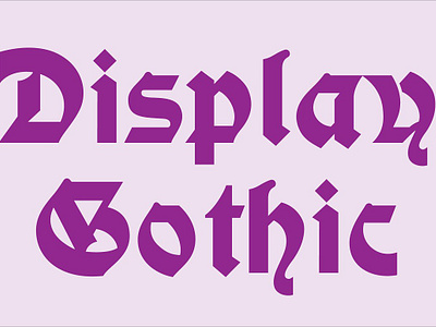 Display Gothic Font blackletter decorative display gothic font grotesque headlineas
